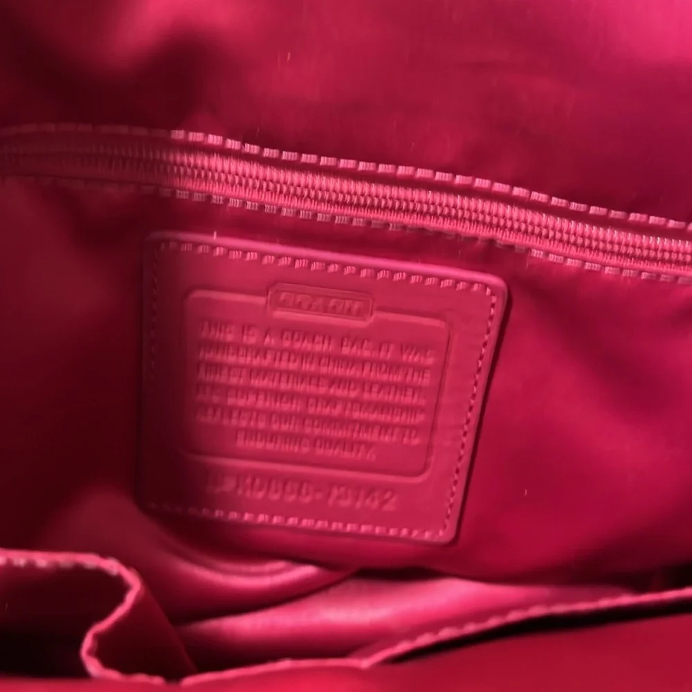 COACH Op Art Jacquard Pink Two Way Shoulder Bag and Crossbody Combo - Picture 14 of 16